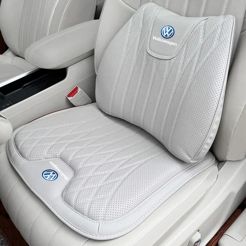 Cuscino del seggiolino auto Cuscino lombare Ammortizzazione della vita Tappetino morbido per VW Atlas Jetta Touareg Variante Golf Polo GTI Taos Nivus Passat CC