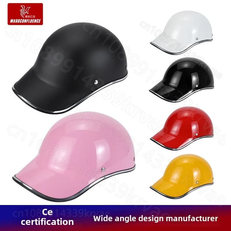 Casco da bici elettrico casco da baseball estivo uomo donna casco personalizzato berretto da baseball scoop helm leggero universale