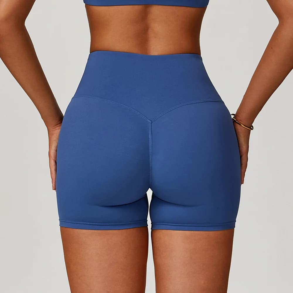Women's High Waist Sports Yoga Shorts Fitness Running Cycling Yoga Shorts From Impact Women's Breathable Quick Drying
