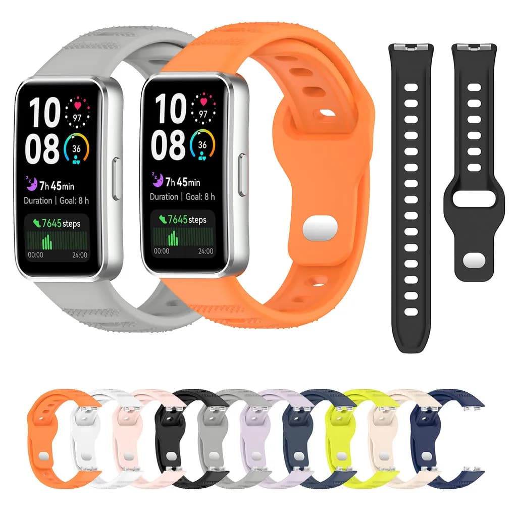 Cinturino in silicone per Huawei Band 8 9 10 NFC Bracciale sportivo Smart Watch Bracciale morbido