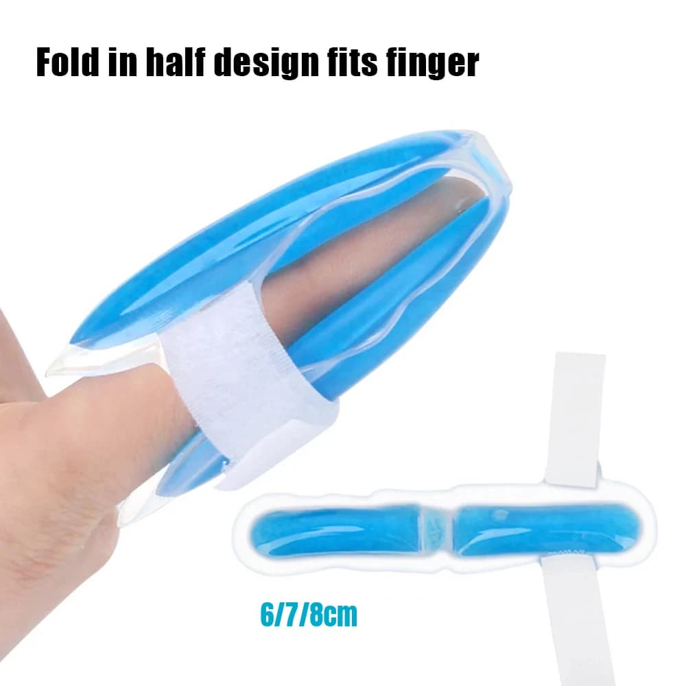 6/7/8cm Finger Wrap Ice Gel Finger Ice Pack Reusable Hot Cold Compress Finger Sleeves Wrap Pain Swelling Relief Cold Ice Bag