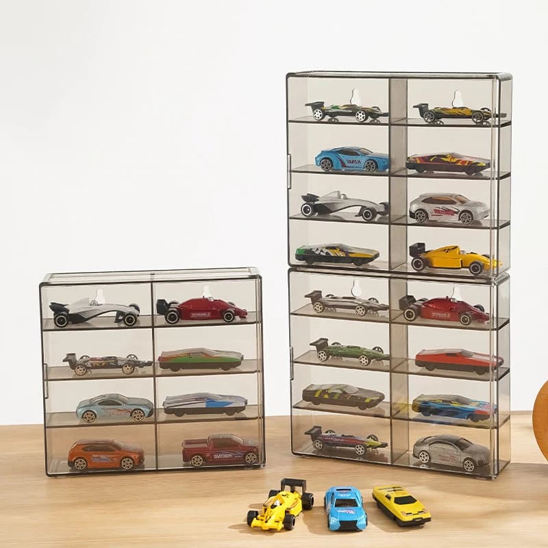 1:64 For Display Model Toy Cabinet Rack For Cars Diecast Storage Acrylic Dustproof Display Box