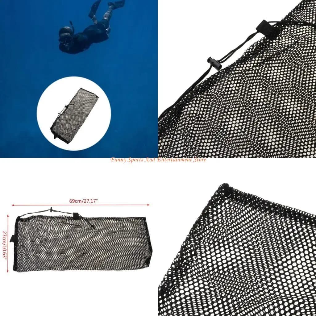 C4DE Underwater Swimming Mesh Bag for Snorkeling Equipment