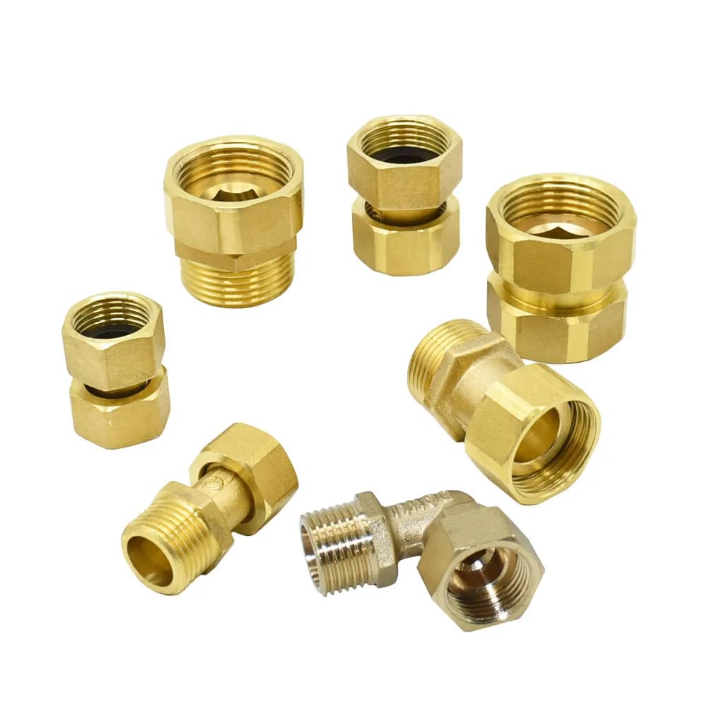 Brass G1/2 G3/4 G1 Male Female Threading Connector Elbow Copper Reparation Fittings Metal Threaded Water Pipe Connector