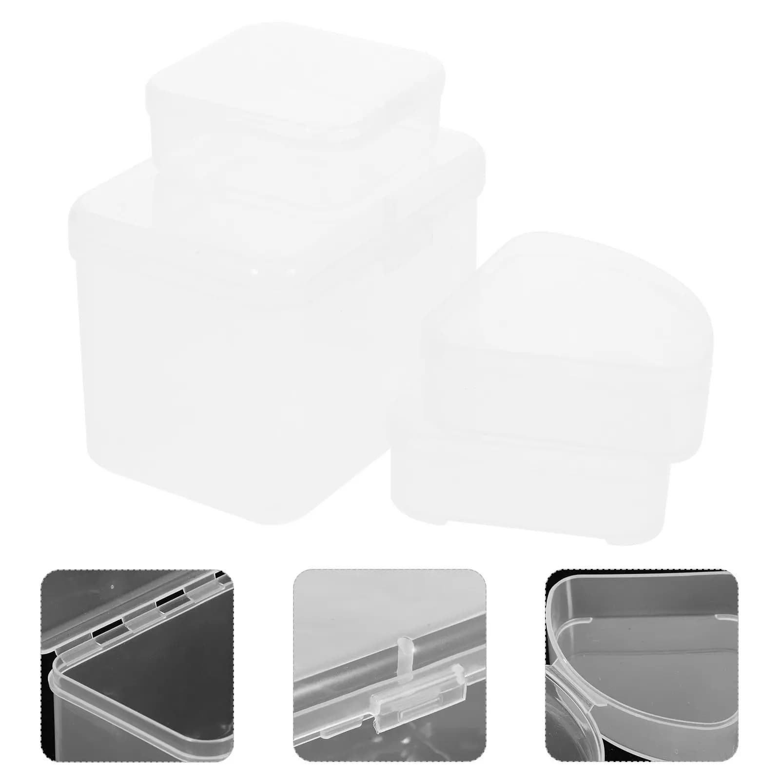 Set di 4 Porta Spugne per Trucco Portatili, Scatola Trasparente in Plastica per Conservare Spugne e Piumini da Trucco