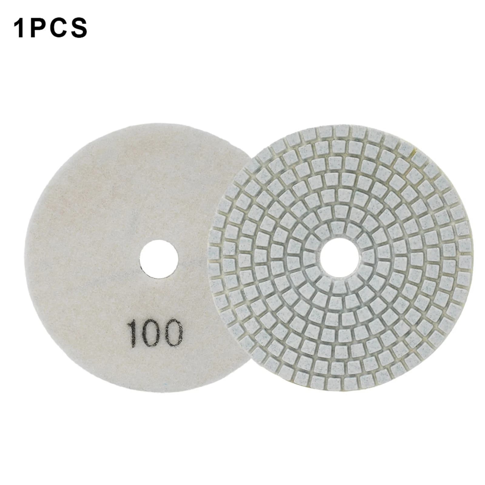 4 inch 100 mm wet/silver polishing boards for marble polishing, granite stone, concrete, use of abrasive discs, swab tools