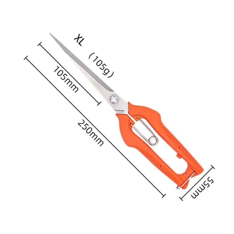 Multi-Purpose Pruning Scissors –Stainless Steel Fruit Picking & Trimming Tool with Lock for Grapes, Bonsai and Plants Hand Tools