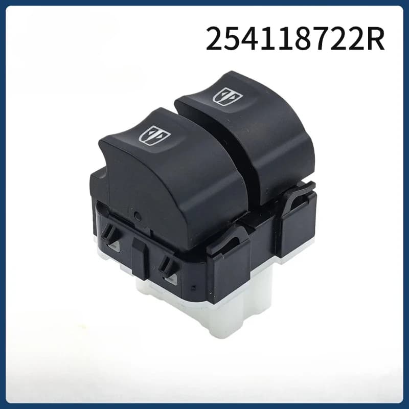 254118044R 254118722R Interruttore Alzacristalli Doppio per Renault Duster, Logan, Clio, Symbol, Zoe, Thalia, Captur