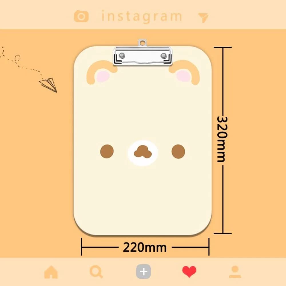 Rilakkuma expression board writing pad A4 clip acrylic folder sticky notes test paper A5/A6 learning stationery