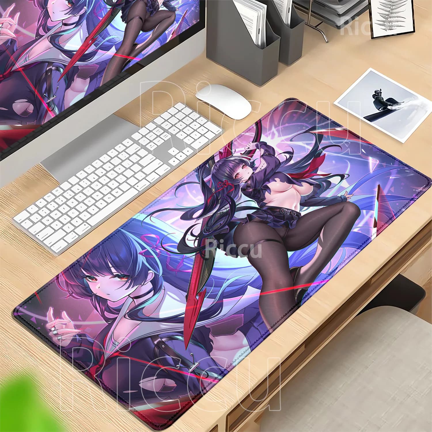 Wuthering Waves Chisa PC Gaming Mouse Pad Office Accessories Non-slip E-sports Desk Mat Rubber HD Printing Overlock XXL Mousepad