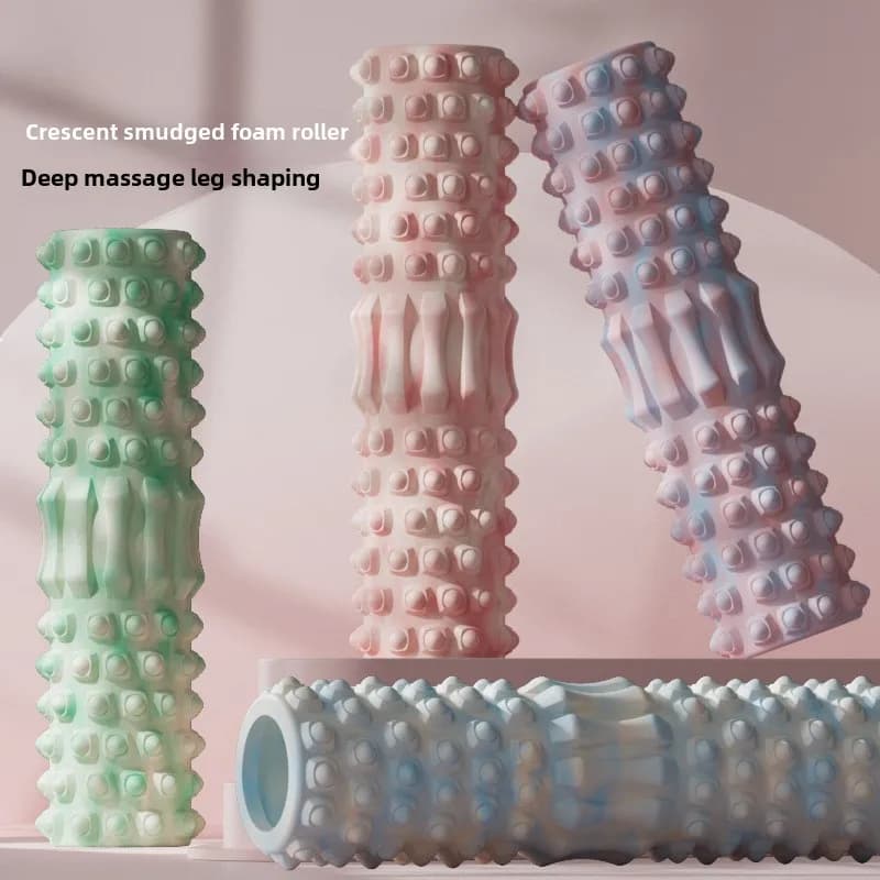 EVA Foam Roller for Deep Fabric Massage Relief from Back Pain Muscle Massage Exercise Yoga Pilates Automassage Tool