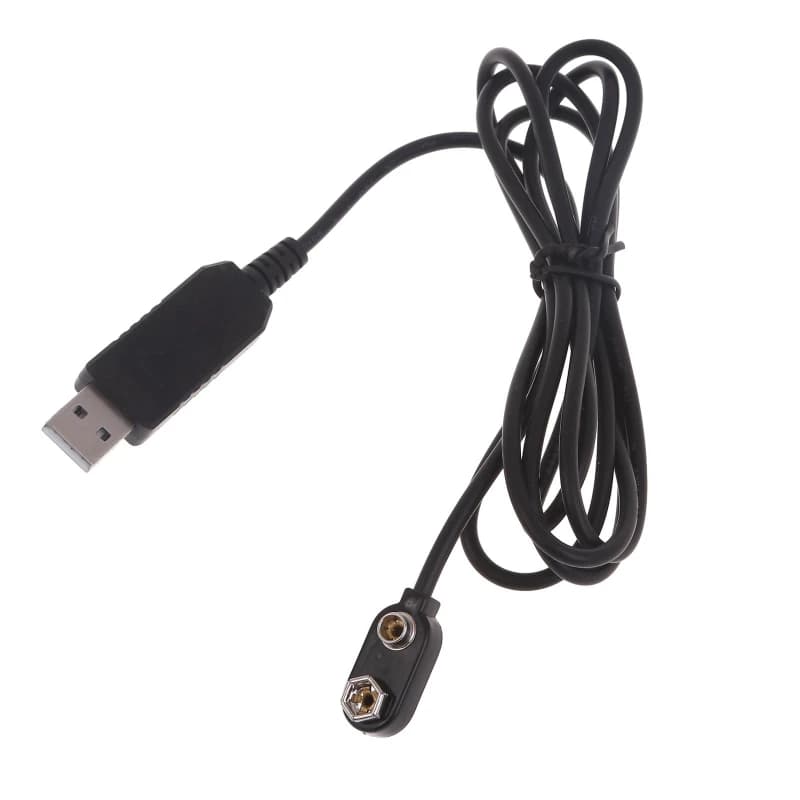 connettore eliminatore batteria USB 9V sostituisce cavo del convertitore alimentazione 6F22 da 1,5 m