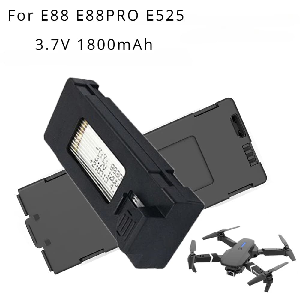Battery Drone E88 3.7V 1800mAh rechargeable lithium-ion battery for RC Drone E88PRO E99 P1 K3 P10 A13 S98 E525 RC Quadcopter parts