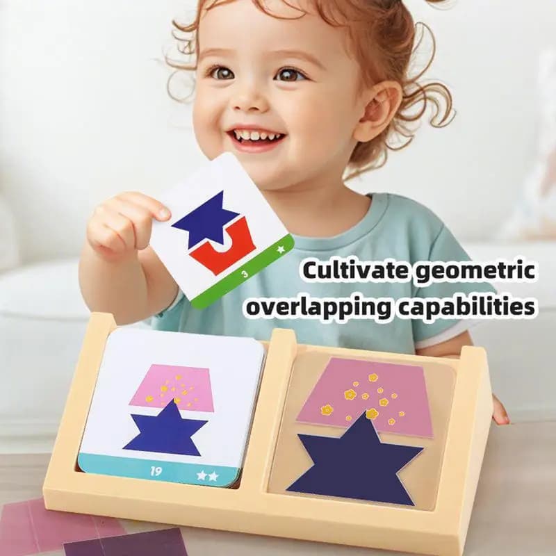 Puzzle a blocchi geometrici Giocattoli educativi per l'apprendimento per bambini in età prescolare Scuola elementare Aula Casa Tempo familiare