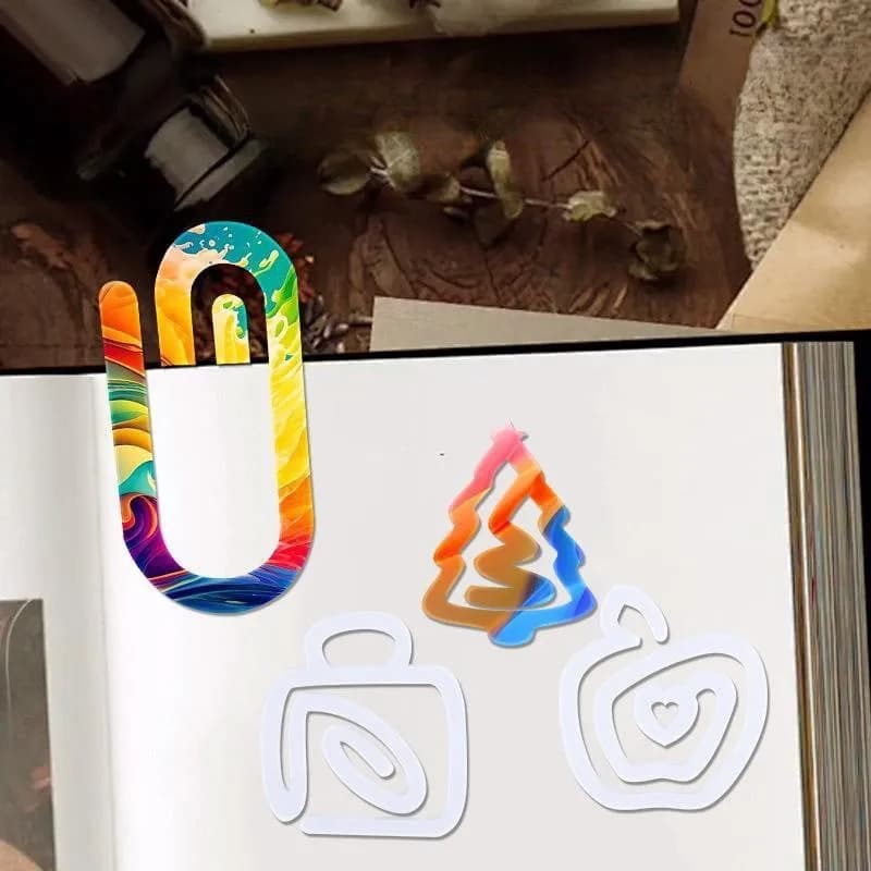 10 pezzi di carta per sublimazione segnalibri spazi vuoti acrilico sublimato graffette spille vuote per documenti regali personalizzati fai da te