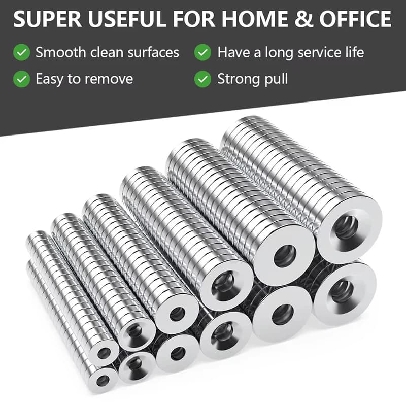10-50 Pezzi con dischi rotondi svasati 12x3 15x3 18x3 per uso scientifico e industriale, decorazioni per cucina, magneti portatili