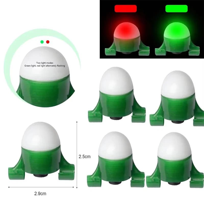 1-4 Pezzi Allarme da Pesca a LED con Sensore per la Punta della Canna, Resistente alla Compressione, Luce Notturna per la Pesca alla Carpa, Strumento di Allarme per il Morso, Accessori per la Pesca all'Aperto