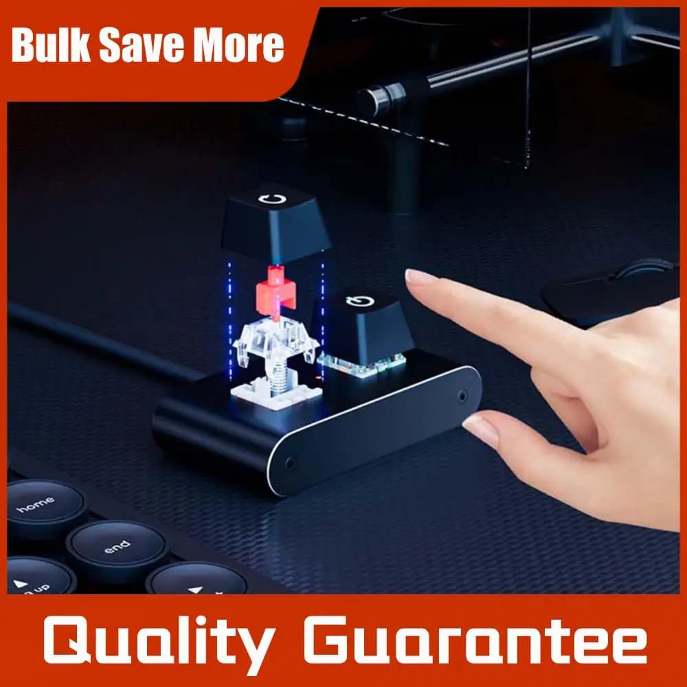 Pulsante di accensione PC con LED colorati, interruttore desktop, splitter, pulsante di alimentazione esterno LED HDD per casa, ufficio, Internet