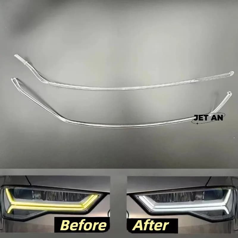 Per Audi A6L C7 PA C7.5 2016-2018 Apertura auto LED Faro DRL Guida Luce di marcia diurna Tubo HA CONDOTTO LA barra luminosa Luce bianca