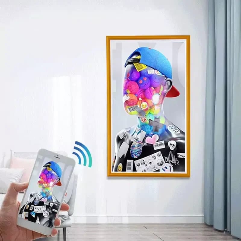 Cornice Digitale WiFi con Display LCD, Video e Immagini, Schermo Grande con Memoria da 8GB, Vendita Diretta dalla Fabbrica