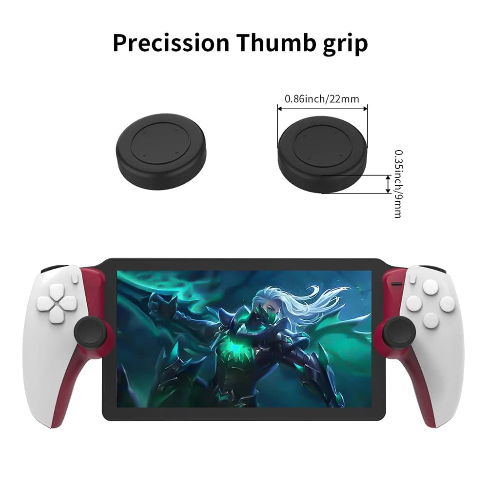 Silicone Decorative Strip Protective Shell with 2PCS Thumb Grips Caps Accessories Kit Protective Cover For PS5 Portal Console