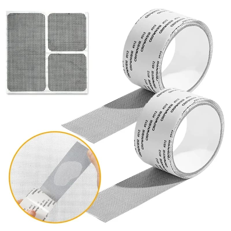 Self Adhesive Net Mesh Repair Tape Window Screen Repair Tape Door Fix Patch Anti-Insect Mosquito Fly Mesh Broken Holes Repair