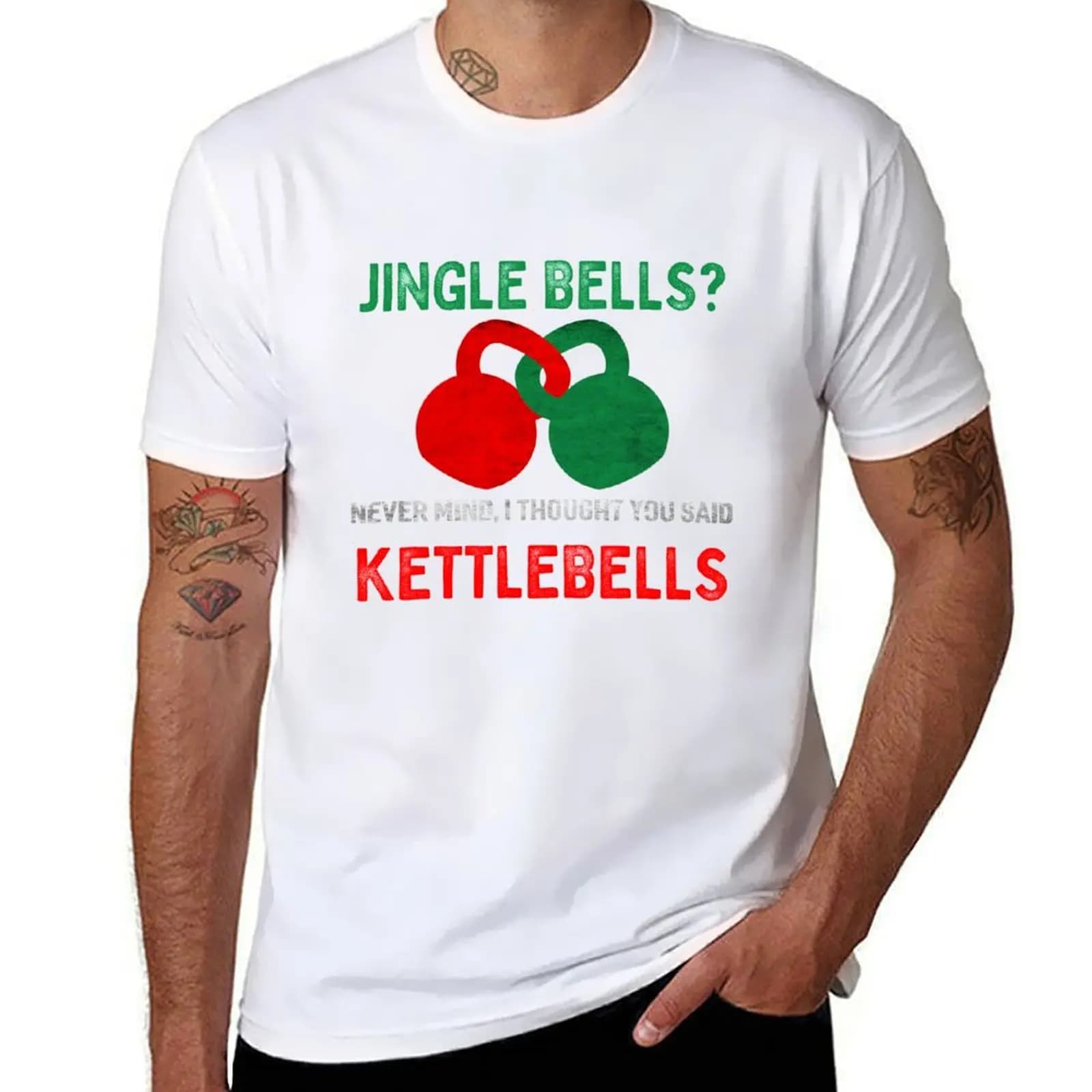 Christmas Knit Kettlebells Men's T-shirt Luxury Essential T-shirt