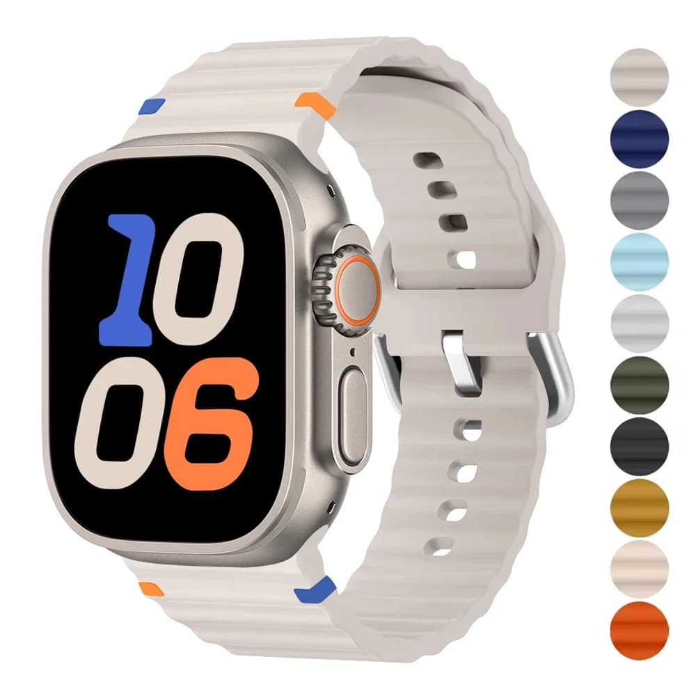 Cinturino in silicone per Apple watch Ultra Band 49mm 46mm 45mm 42mm 44mm 40mm 41mm cinturino cinturino correa iWatch serie 10 9 8 6 7 5 SE
