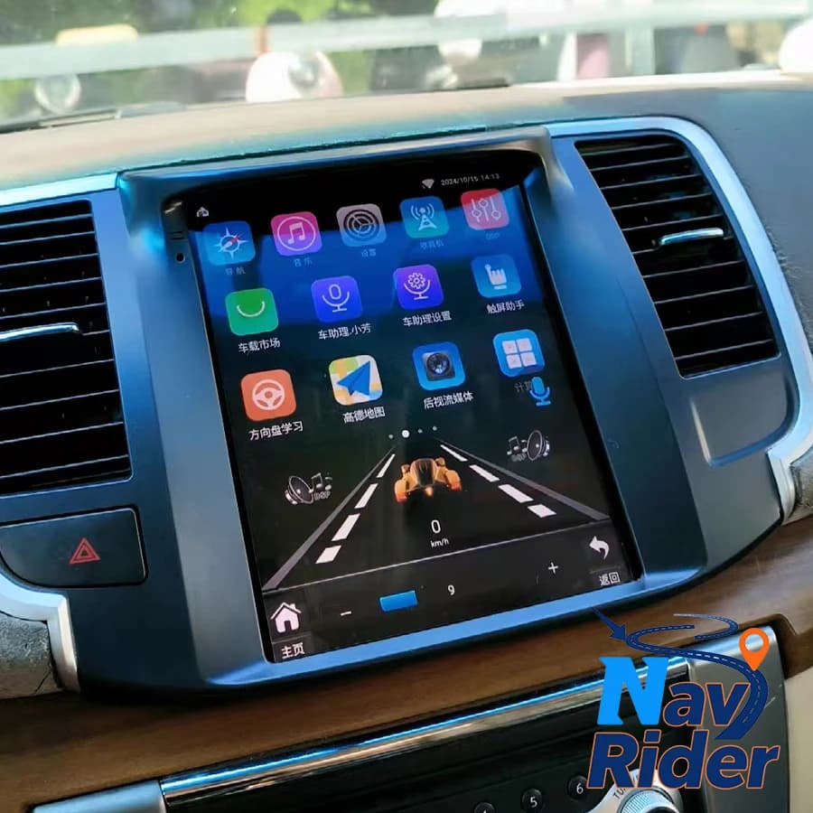 Autoradio Stereo Multimediale Android 15 da 9.7'' con Navigatore e Carplay Wireless per Nissan Teana J32 2008-2013