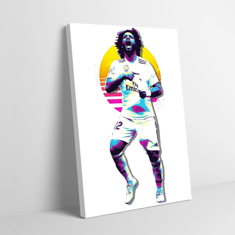 Marcello Real Madrid Football Art Print Poster Images Wall Art Canvas Painting for decoration of the games room Articles for decoration of the house