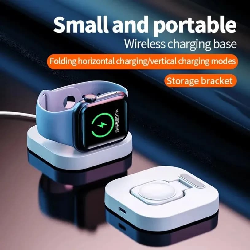 Dock Portable Quick Charging Stand for Magnetic Wireless Clock Charging Station for Apple Watch Series IWatch S8 Ultra 7 6 5 4