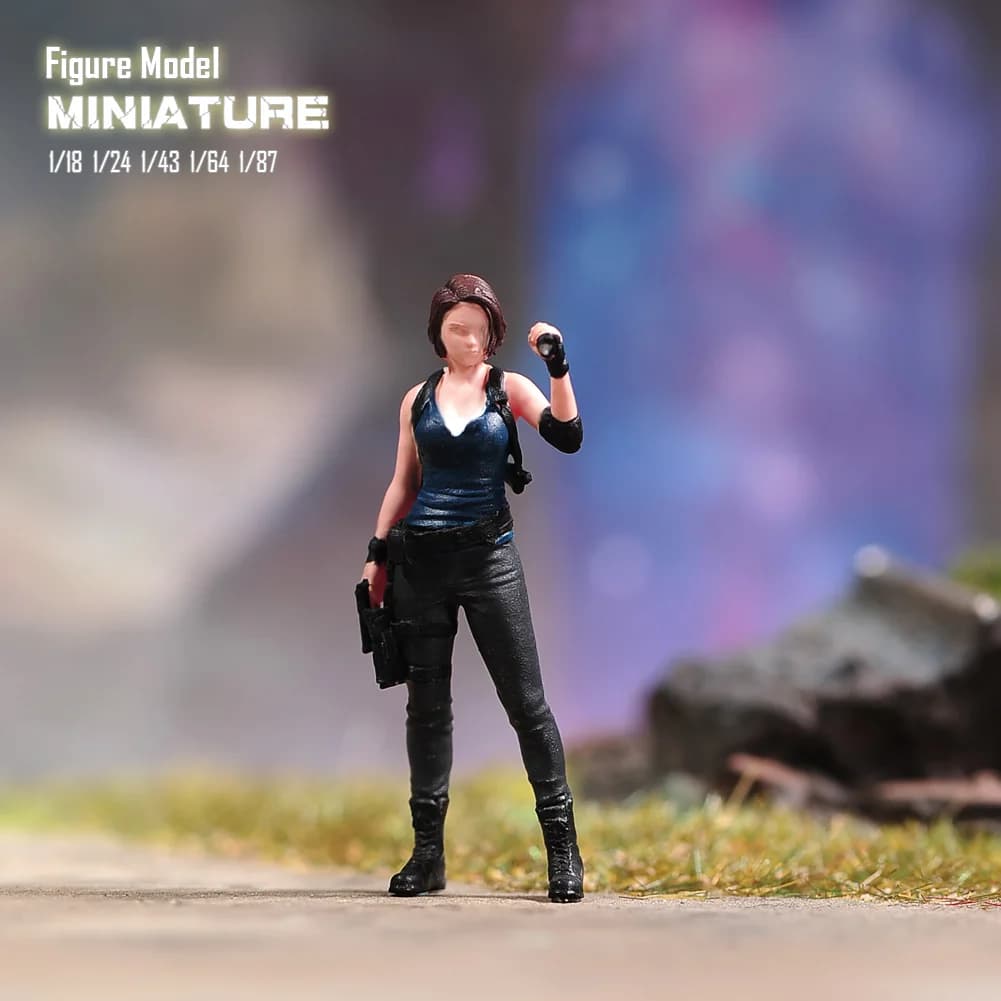 1/87 1/64 1/43 1/24 1/18 personaggi Anime Adventure Girl Scene Figure Model bambole in miniatura giocattolo per la raccolta