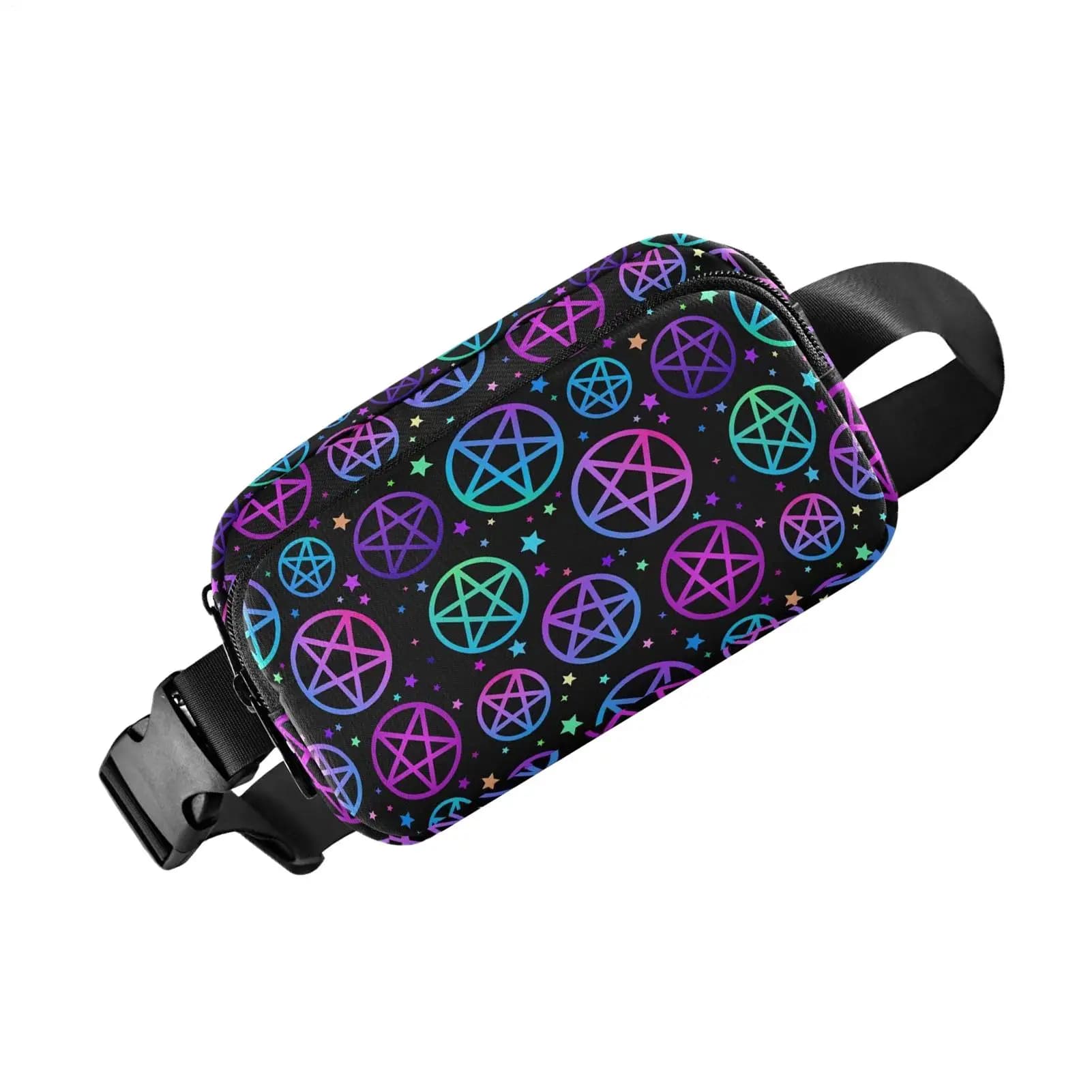 Belt Bag For Women Adjustable Strap Reflective Purse Zipper Unisex Running Belt Bag For Mobile Phone Hiking Casual Tissue Keys