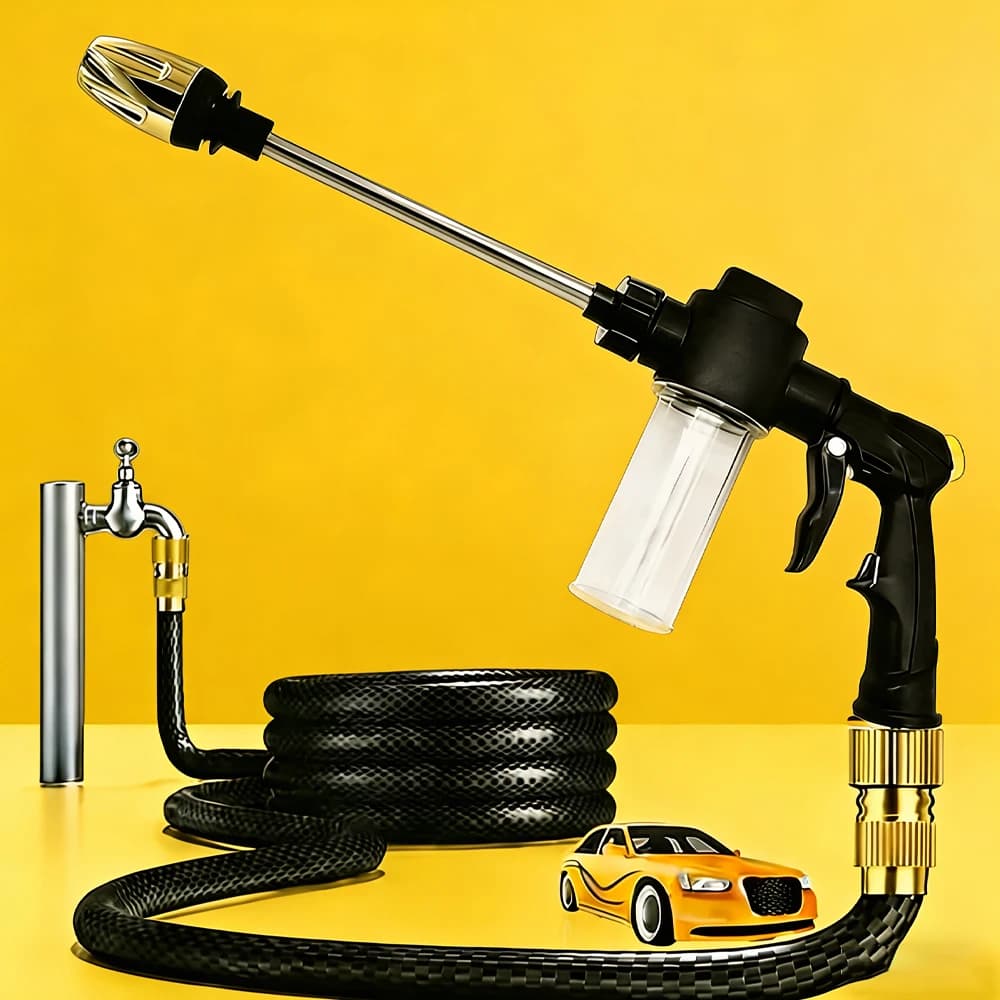 NEW High Pressure Water Gun for Cleaning Auto, Garden Pipe Ugello, Irrigation Sprayer, Cleaning and Irrigation Tools, Black