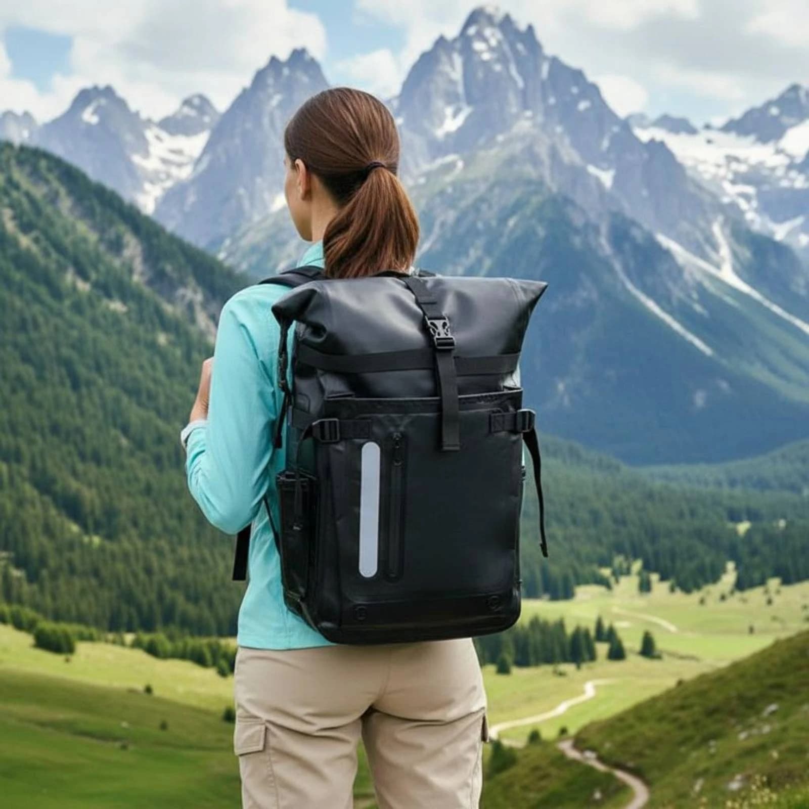 Borsa per Attrezzatura Subacquea Impermeabile, Zaino per Snorkeling con Cinghie Imbottite Resistenti per Immersioni