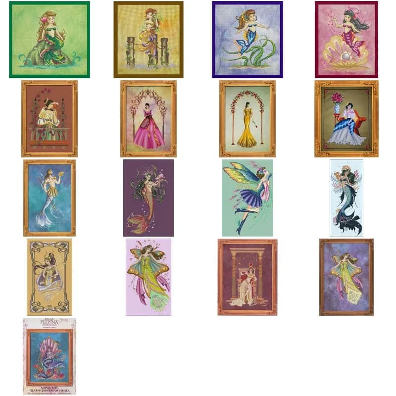 BF undersea goddess counted 16CT 14CT 18CT DIY Cross Stitch Sets Chinese Cross-stitch Kits Embroidery Needlework