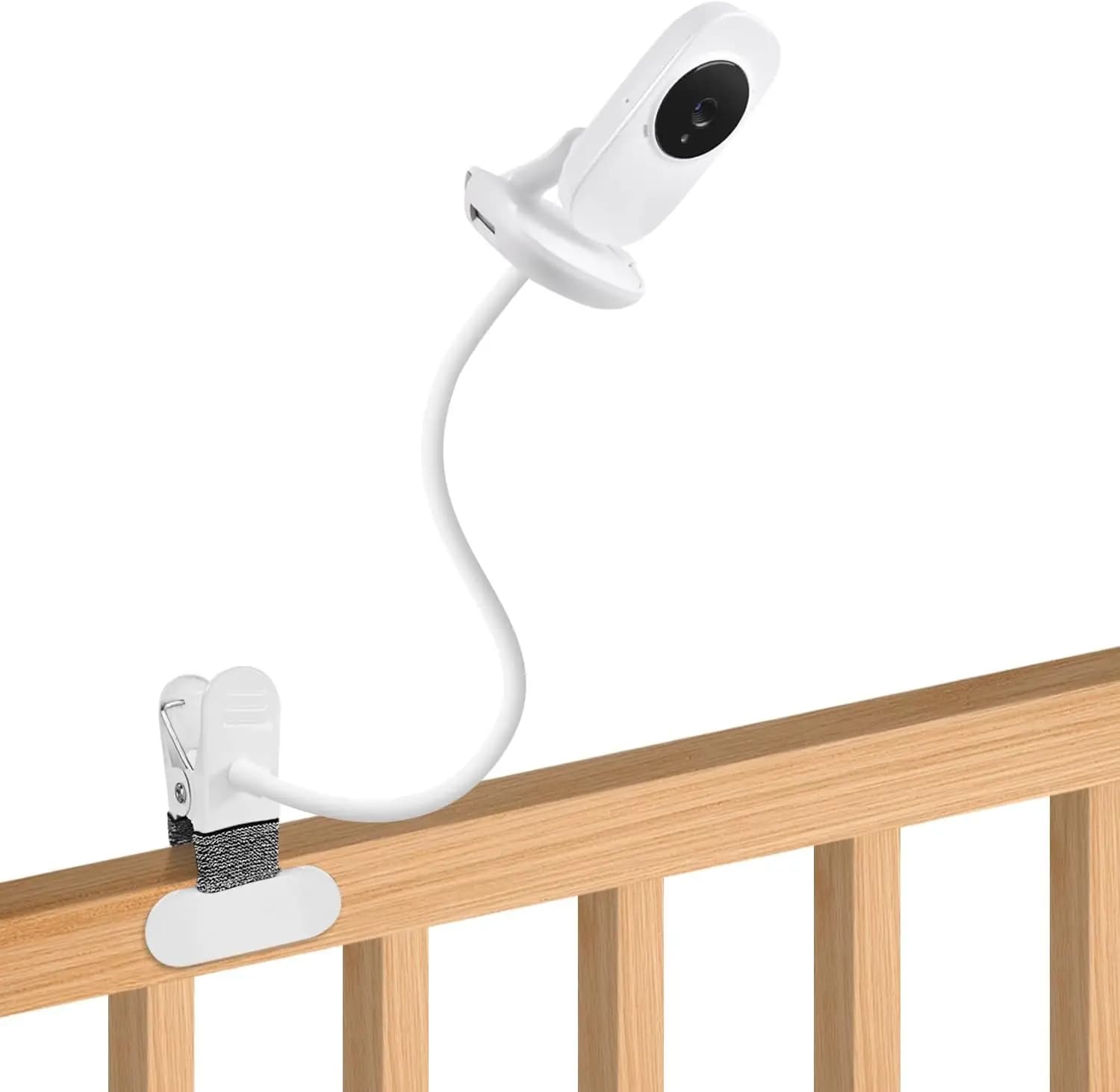 Supporto per baby monitor da 15,7 pollici compatibile con la videocamera del baby monitor VTech VM819, supporto flessibile con clip di fissaggio