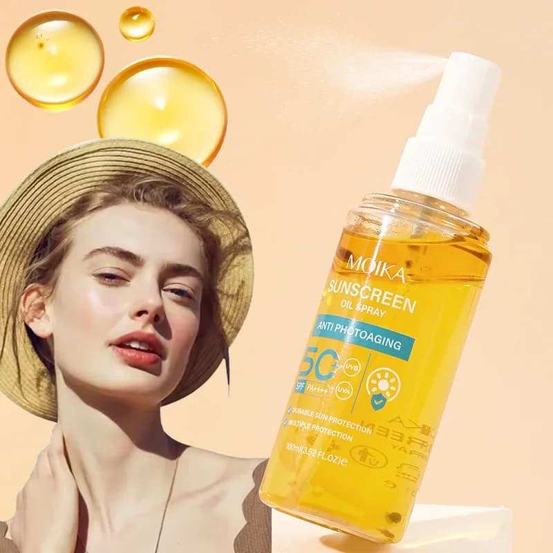 100ml Long-Lasting Moisturizing Sunscreen Spray, with Moisturizing and Uv Protection Functions, Lightweight and Breathable, Gentle and Comfortable to Apply