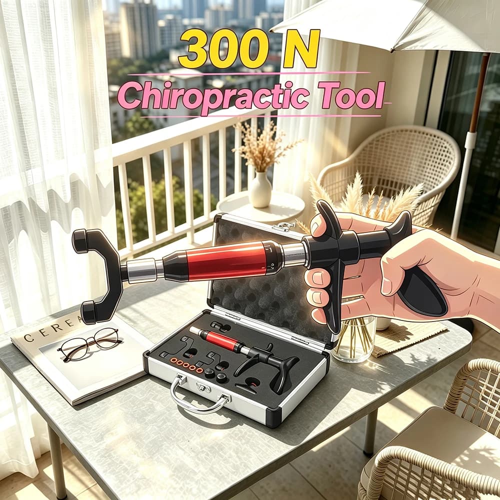 300N Manual Chiropractic Adjusting Tools Body Massage Activation Therapy Vertebration Massage Gun Portable