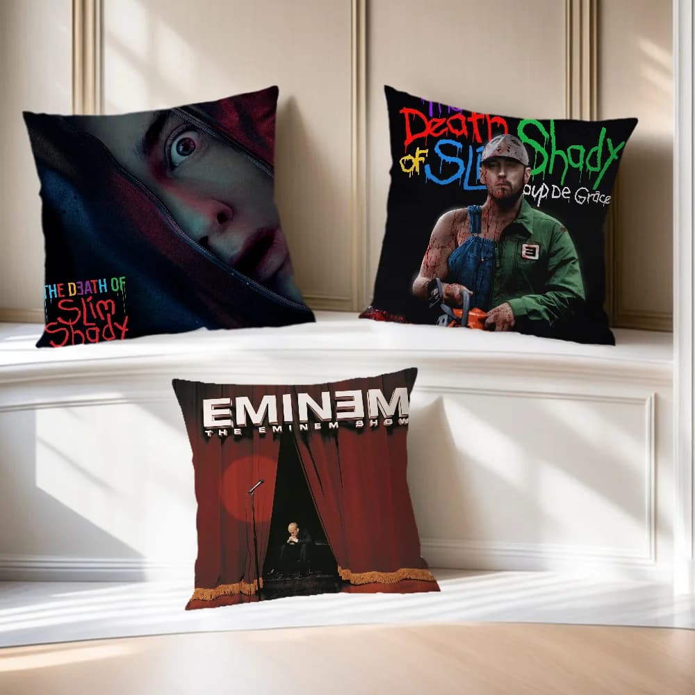 Rapper Eminem The Death Of Slim Shady Comfortable soft Pillow Case for Sofa Living Room Home office Decor Protective Covers