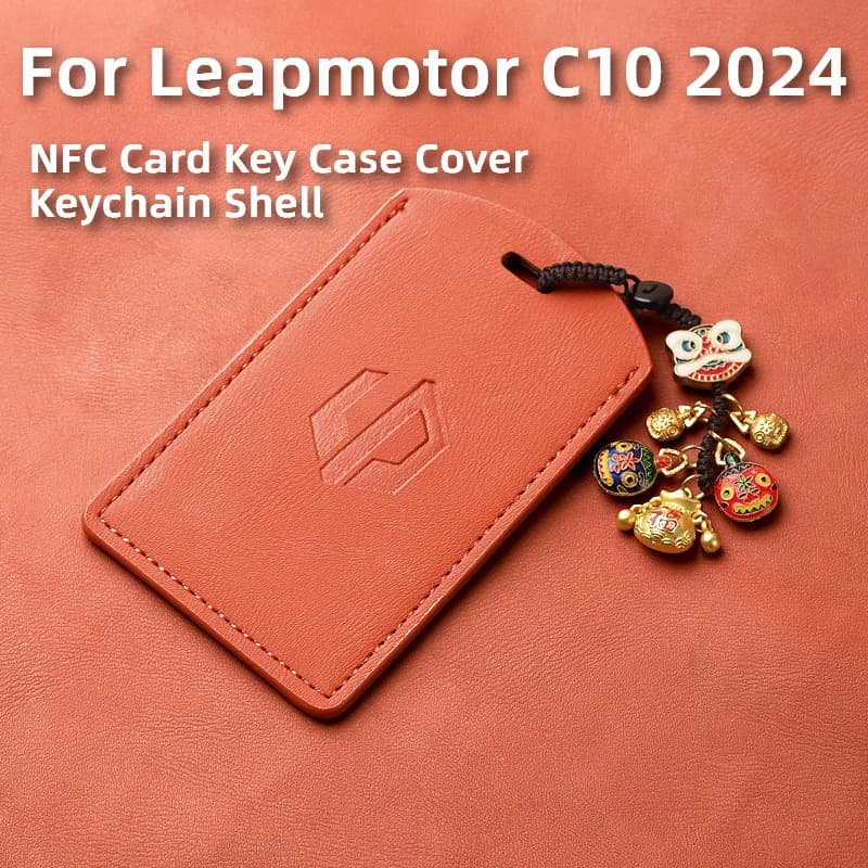 Per Leapmotor C10 2024 Modello Carino Premium Chiave Dell'automobile Della Copertura Della Cassa NFC Carta Portachiavi Elegante Guscio Protettivo per la Chiave Intelligente Del Veicolo
