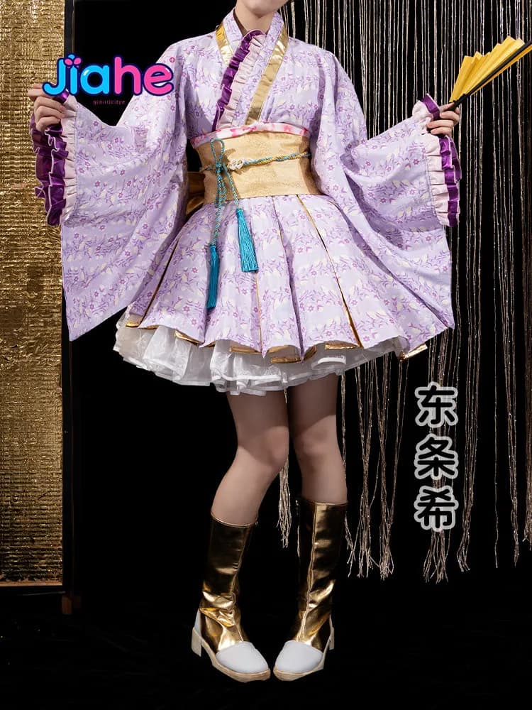 Kotori Minami Nozomi Tojo Rin Hoshizora Sonoda Umi LoveLive! Cosplay costume for all members, girly kimono dress for Halloween parties