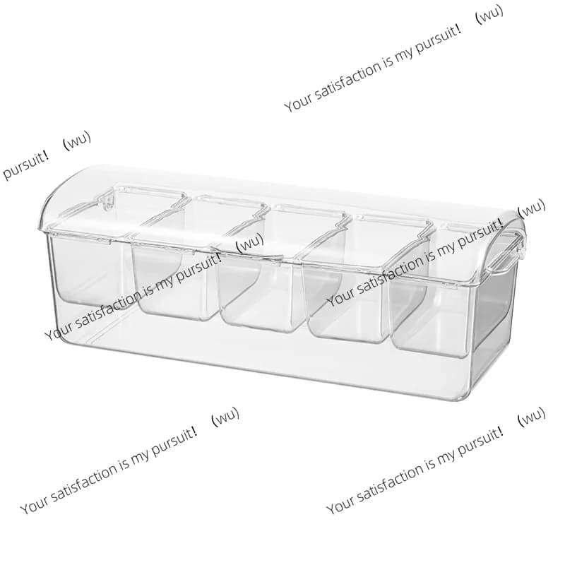 Food Grade Divided Salad Container Cold Storage Box For Fridge Picnic Outdoor Party