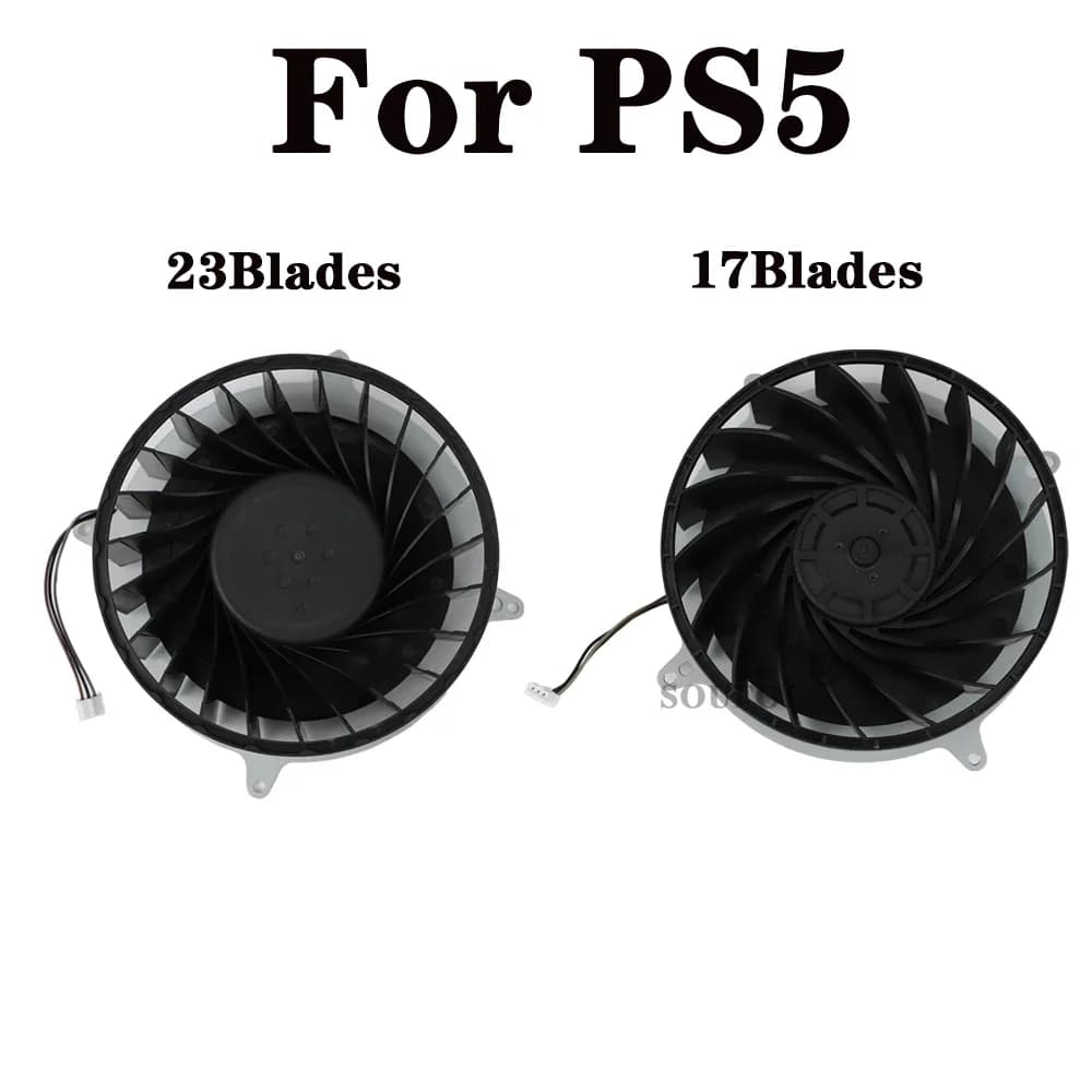 Nuova parte di riparazione Ventola di raffreddamento a radiazione interna OEM per PS5 DC12V 17 pale Ventola di raffreddamento a 23 pale per accessori Playstation5