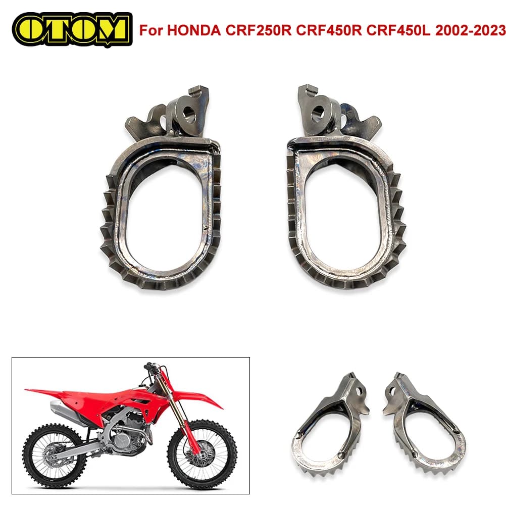 For HONDA Motorcycle Footpegs Titanium Alloy Front Footrest Foot Rest Peg Pedal CR125R CRF250L CRF300L CRF450R CRF1000L CRF450RL