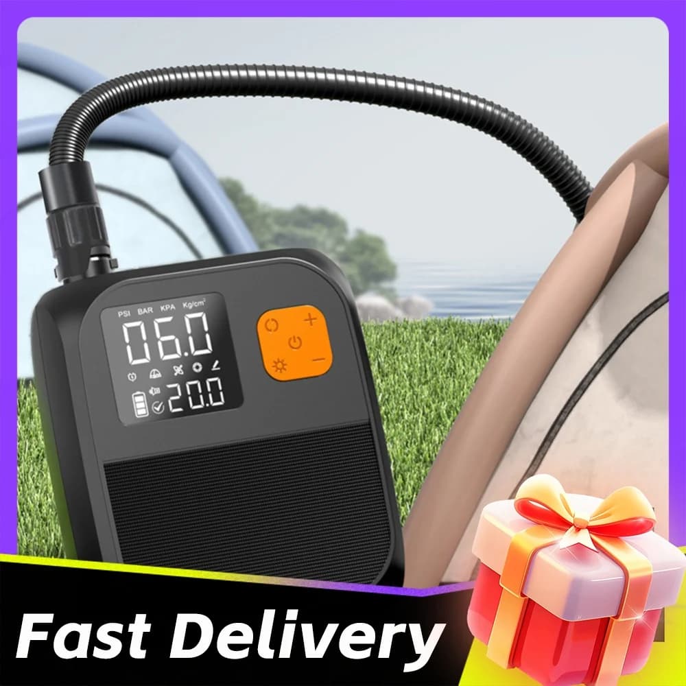 Boat Kayak Accessories 20PSI High Pressure Portable Air Compressor Inflation Paddle Board Pump for Paddleboard Tent Mattress