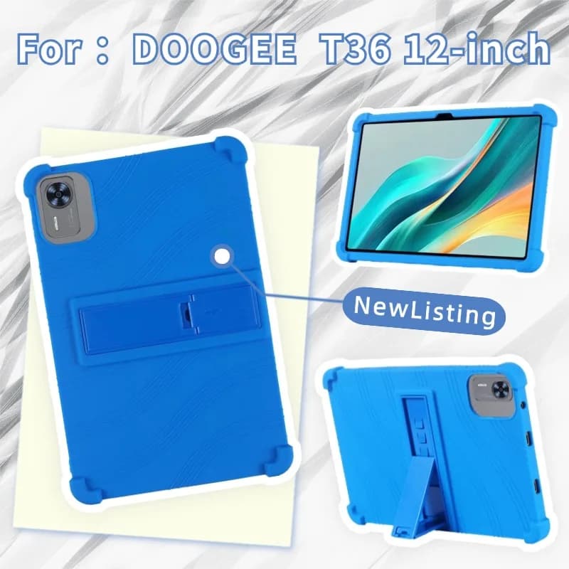 Silicone Cover For DOOGEE T36 12 Inch Tablets PC Case Soft Silicon Stand Shockproof