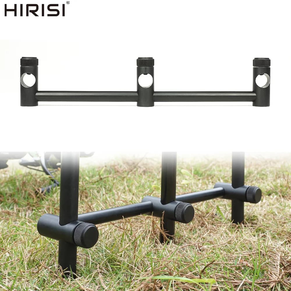Hirisi Catch fishing Buzz Bar 3 Candle holder Adjustable aluminum bracket Durable rod accessory for carp fishing equipment