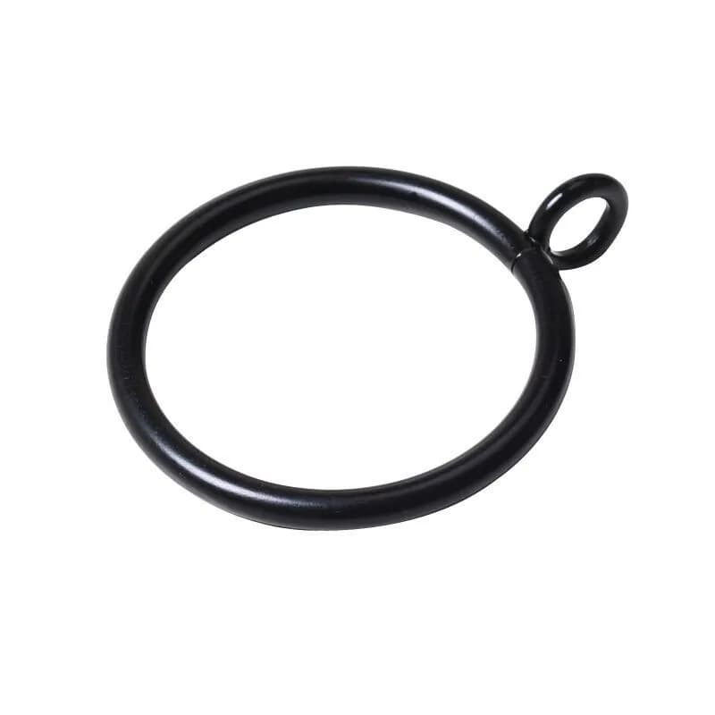 5 pcs 38mm Eyelet Curtain Hangers, Rust Resistant Finish, suitable for Home Fabric Hanging, Easy Install Simple Hang, Black