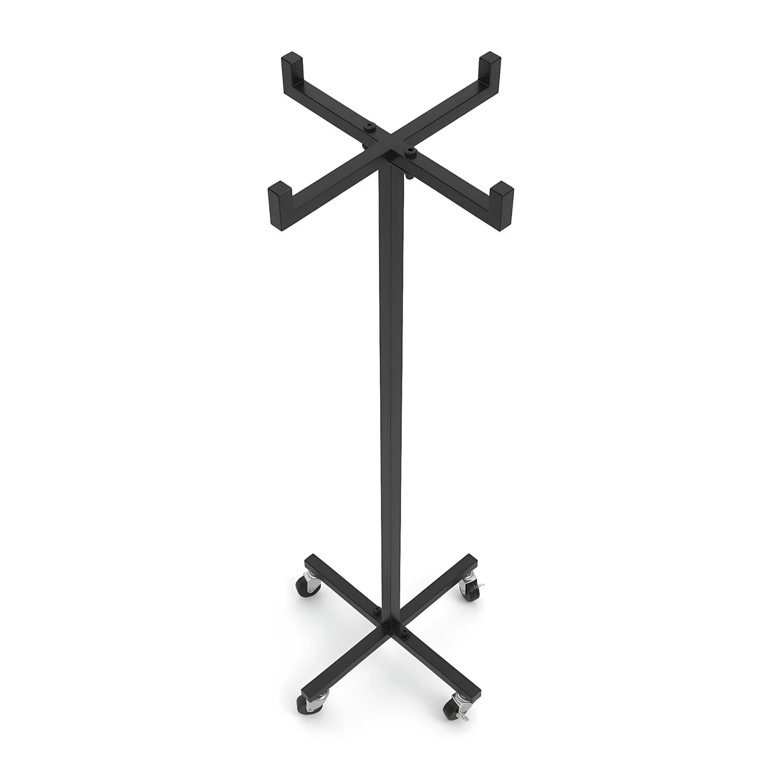 Carrello portaoggetti a 4 ruote con ruote orientabili e supporto per cerchi, altezza 120 cm/46,8 pollici, per allenamento ginnico e esercizi in palestra